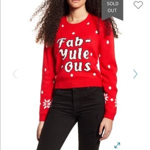NEW Mink Pink “Fab-Yule-Ous” holiday Sweater